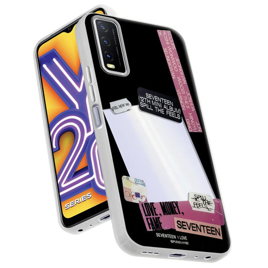 Designer Cover Case with Customizable Transparent Slot for Personalised Photos For Vivo Y20