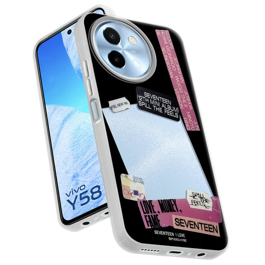 Designer Cover Case with Customizable Transparent Slot for Personalised Photos For Vivo Y58 5G
