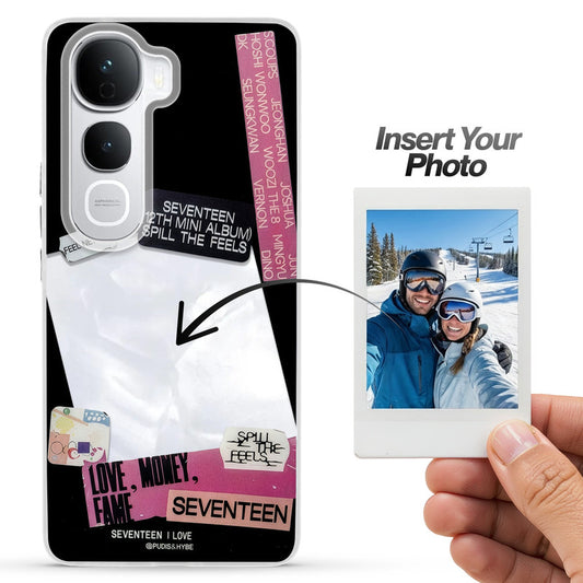 Designer Cover Case with Customizable Transparent Slot for Personalised Photos For Vivo Y400 Pro 5G