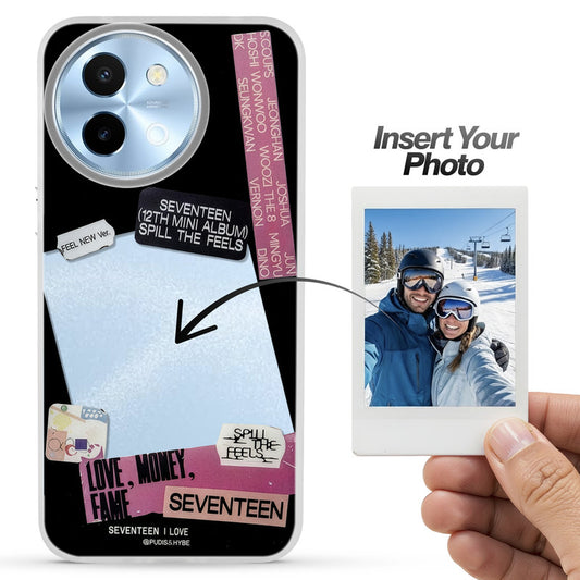 Designer Cover Case with Customizable Transparent Slot for Personalised Photos For Vivo Y58 5G