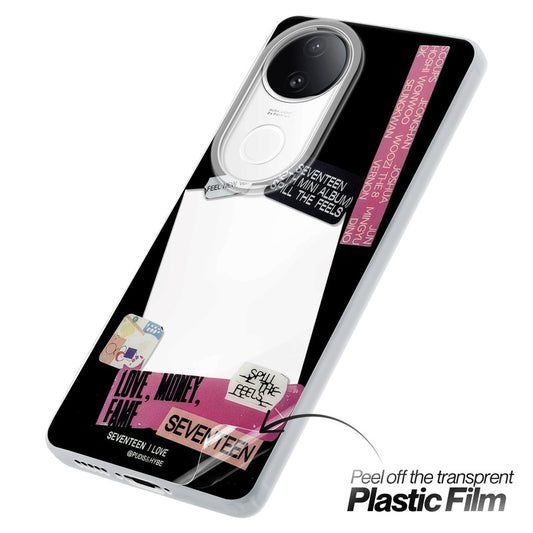 Designer Cover Case with Customizable Transparent Slot for Personalised Photos For Vivo T4R 5G
