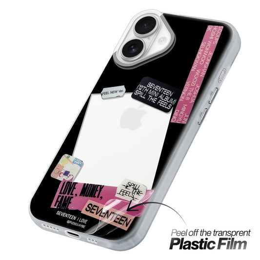 Designer Cover Case with Customizable Transparent Slot for Personalised Photos For Apple iPhone 17