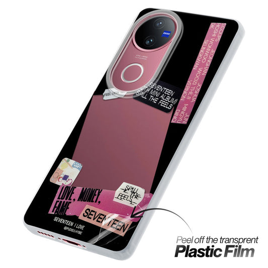 Designer Cover Case with Customizable Transparent Slot for Personalised Photos For Vivo V50 5G