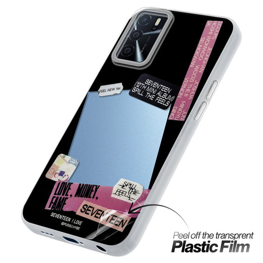 Designer Cover Case with Customizable Transparent Slot for Personalised Photos For Oppo A16