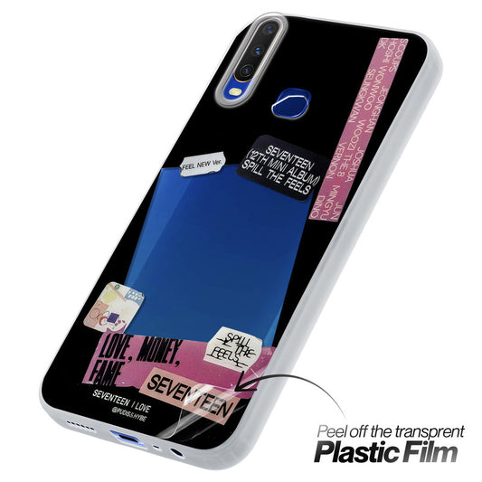 Designer Cover Case with Customizable Transparent Slot for Personalised Photos For Vivo Y15