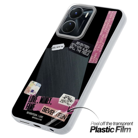 Designer Cover Case with Customizable Transparent Slot for Personalised Photos For Vivo Y16