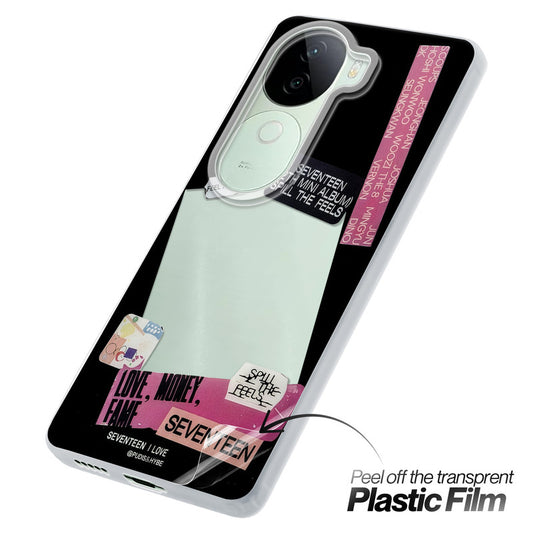 Designer Cover Case with Customizable Transparent Slot for Personalised Photos For iQOO Z9s 5G