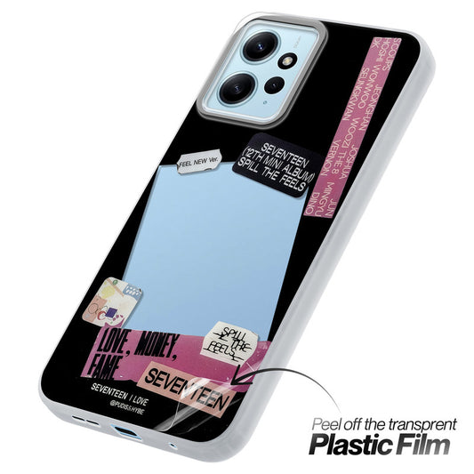 Designer Cover Case with Customizable Transparent Slot for Personalised Photos For Redmi Note 12 4G