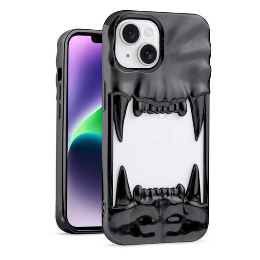 3D Tiger Fang Back Case for Apple iPhone 14 Plus, A Wild and Fearless Vibe