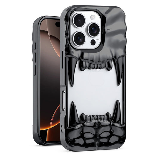 3D Tiger Fang Back Case for Apple iPhone 16 Pro, A Wild and Fearless Vibe