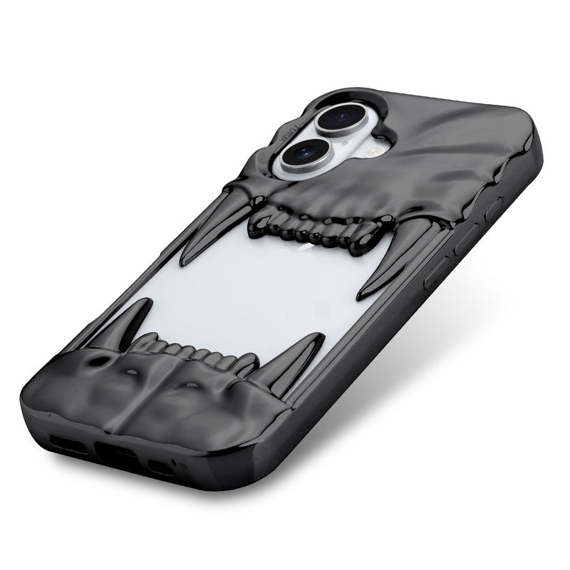 3D Tiger Fang Back Case for Apple iPhone 16 Plus, A Wild and Fearless Vibe