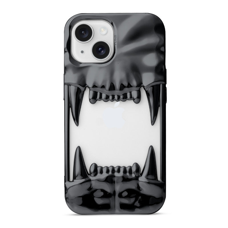 3D Tiger Fang Back Case for Apple iPhone 14, A Wild and Fearless Vibe