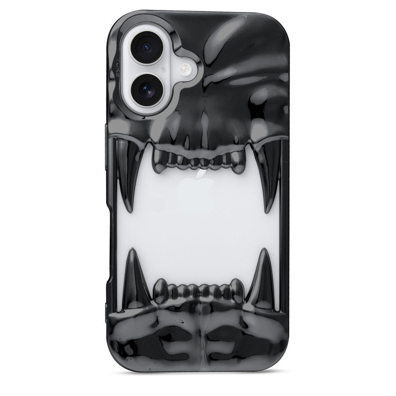3D Tiger Fang Back Case for Apple iPhone 16 Plus, A Wild and Fearless Vibe