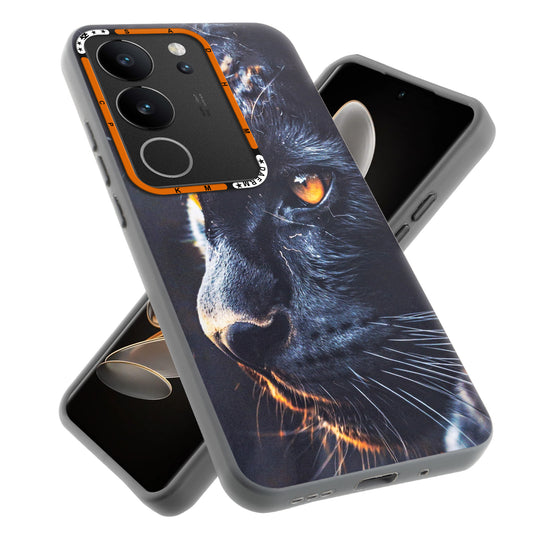 Dark Aesthetic Wild Animal Printed Back Cases For Vivo V29 5G