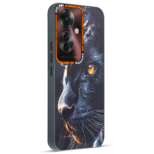 Dark Aesthetic Wild Animal Printed Back Cases For Oppo F25 Pro 5G