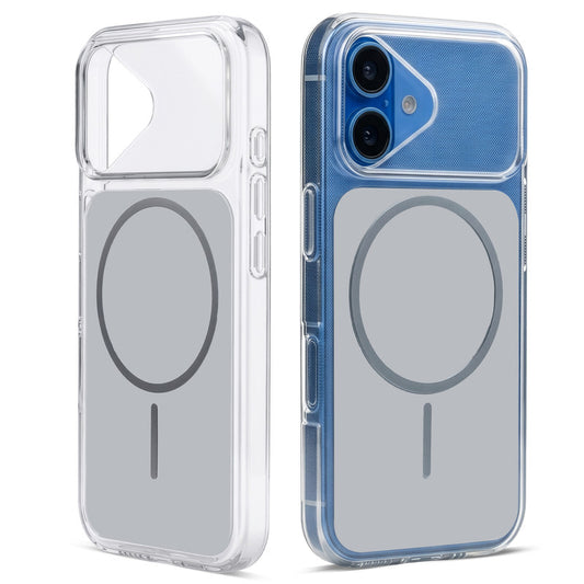 Silicone Hybrid Hard Back Cover with Wireless Charging Support for Apple iPhone 16