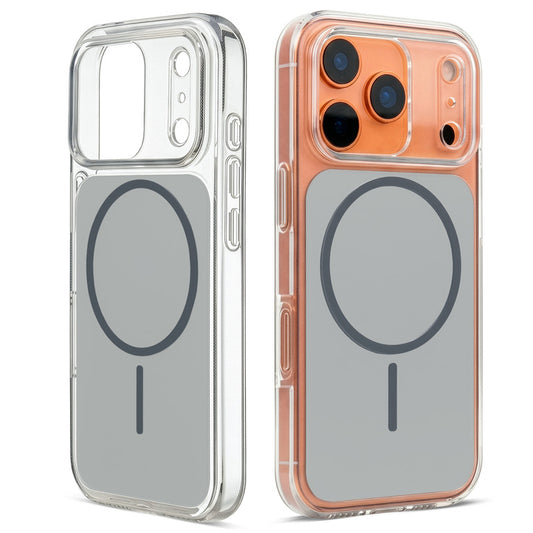 Silicone Hybrid Hard Back Cover with Wireless Charging Support for Apple iphone 17 Pro Max