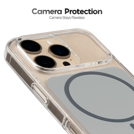 Silicone Hybrid Hard Back Cover with Wireless Charging Support for Apple iPhone 16 Pro