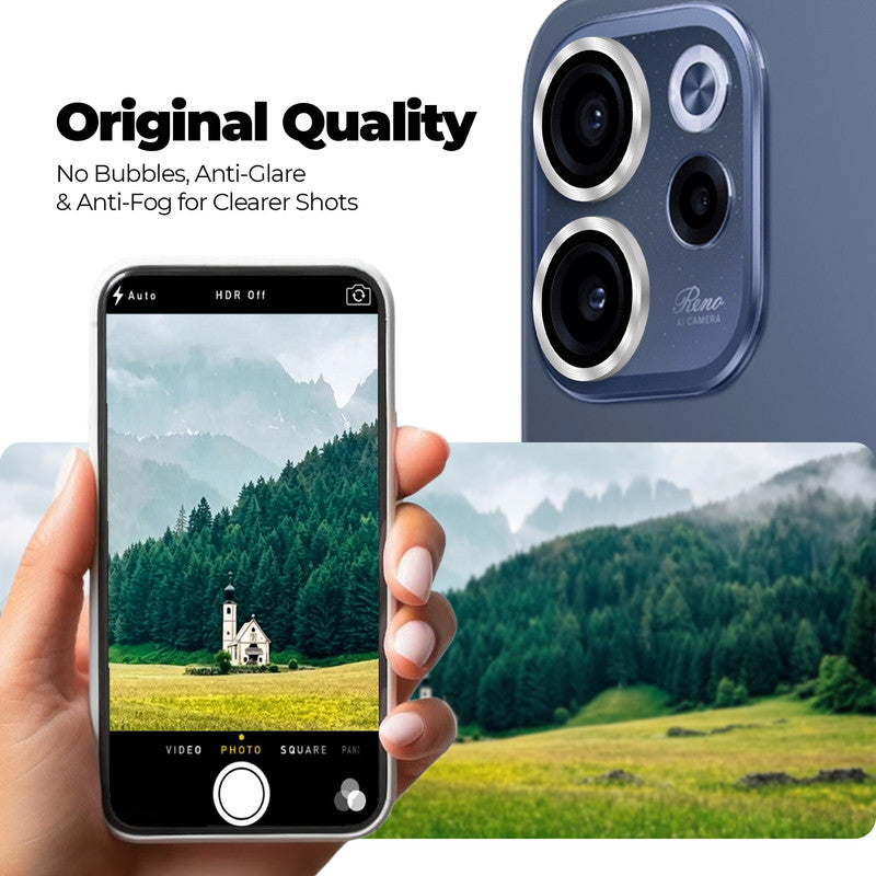 Camera Lens Protector For Oppo Reno 15c 5G, HD Clear Lens Guard (2 Camera Rings)