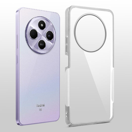 Crystal Clear Premium Case with Shiny Colorful Edges and Precise Cutouts for Redmi A4 5G