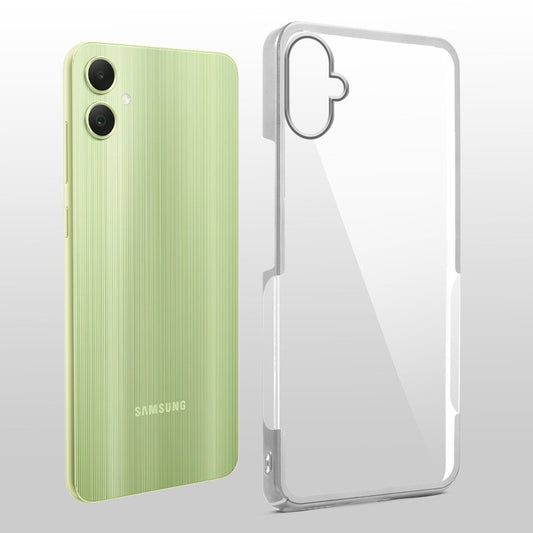 Crystal Clear Premium Case with Shiny Colorful Edges and Precise Cutouts for Samsung A06 5G