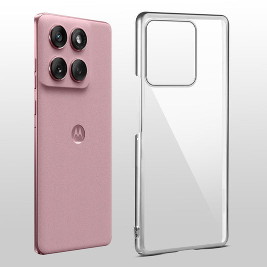 Crystal Clear Premium Case with Shiny Colorful Edges and Precise Cutouts for Motorola Moto Edge 60 Fusion 5G