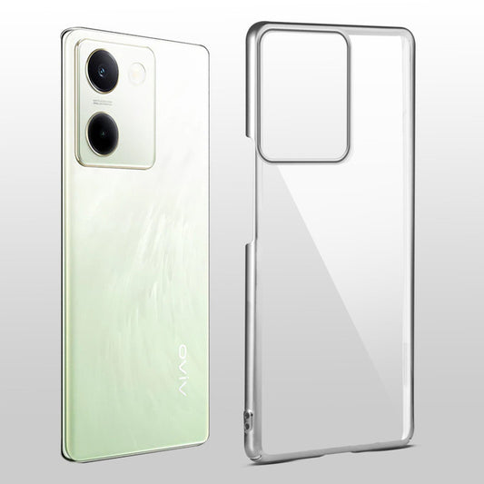 Crystal Clear Premium Shiny colorful Edges Hard Back Case For  Vivo Y200 Pro 5G