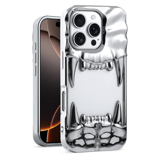 3D Tiger Fang Back Case for Apple iPhone 16 Pro, A Wild and Fearless Vibe