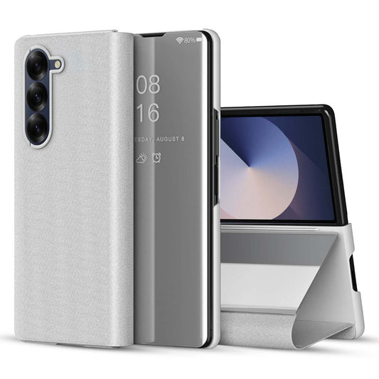 Sleek Flip Case for Samsung Z Fold 6 , Touch Mirror Cover with Auto Wake/Sleep (Not S View Compatible)