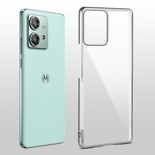 Crystal Clear Premium Case with Shiny Colorful Edges and Precise Cutouts for Motorola Moto Edge 40 Neo 5G