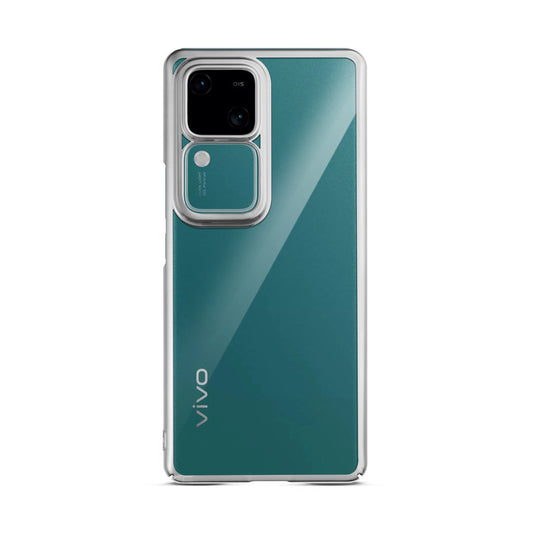 Crystal Clear Premium Shiny colorful Edges Hard Back Case For Vivo V30 Pro 5G