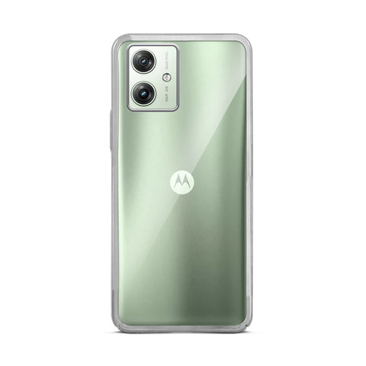 Crystal Clear Premium Shiny colorful Edges Hard Back Case For Motorola Moto G64 5G