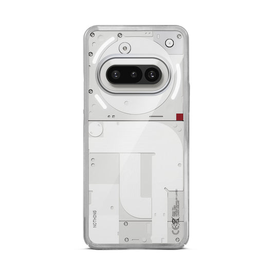 Crystal Clear Transparent Premium Shiny colorful Edges Hard Back Case For Nothing Phone 3A 5G