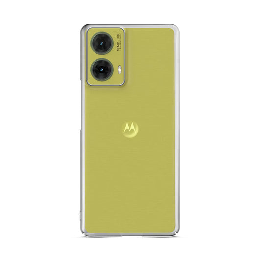 Crystal Clear Premium Shiny Edges Hard Back Case For Motorola Moto G85 5G