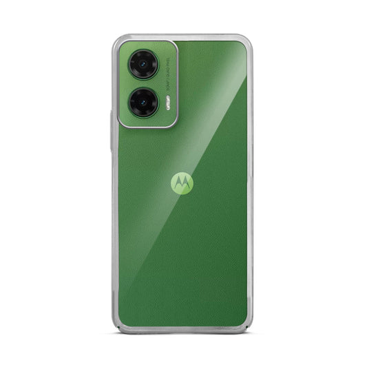 Crystal Clear Premium Shiny colorful Edges Hard Back Case For Motorola Moto G35 5G