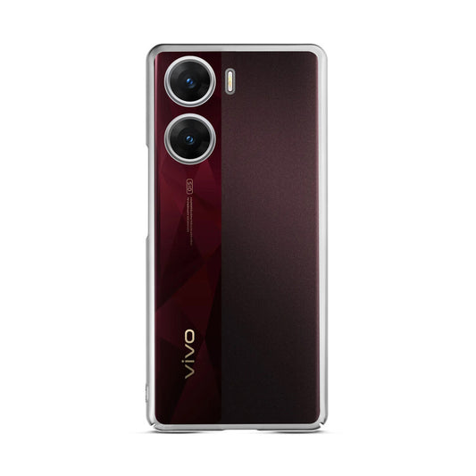 Crystal Clear Premium Shiny colorful Edges Hard Back Case For Vivo V29e 5G