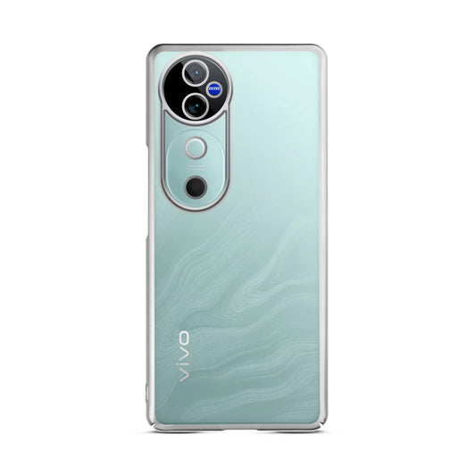 Crystal Clear Premium Shiny colorful Edges Hard Back Case For Vivo V40 5G