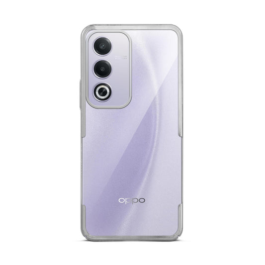Crystal Clear Premium Case with Shiny Colorful Edges and Precise Cutouts for Oppo A3 Pro 5G