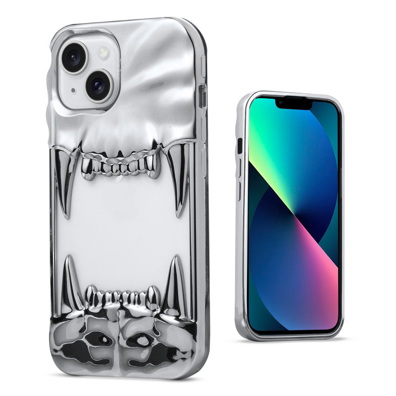 3D Tiger Fang Back Case for Apple iPhone 13, A Wild and Fearless Vibe