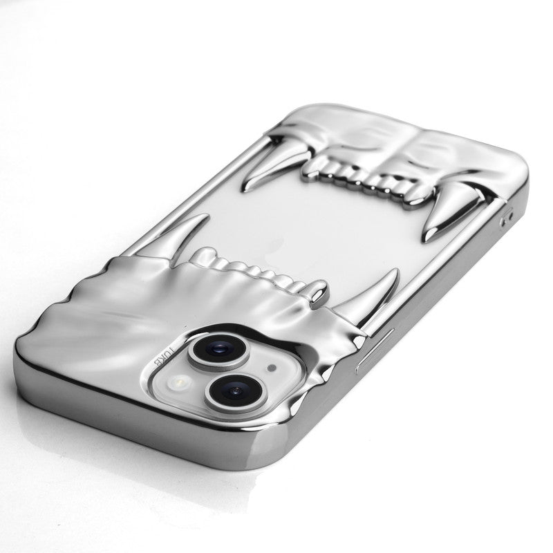 3D Tiger Fang Back Case for Apple iPhone 13, A Wild and Fearless Vibe