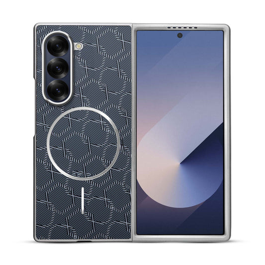 Flexible TPU Back Cover for Samsung Z Fold 6 with MagSafe Support & Unique Printed Designs