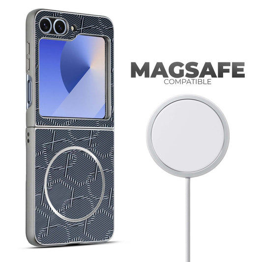 Flexible TPU Back Cover for Samsung Z Flip 6 with MagSafe Support & Unique Printed Designs