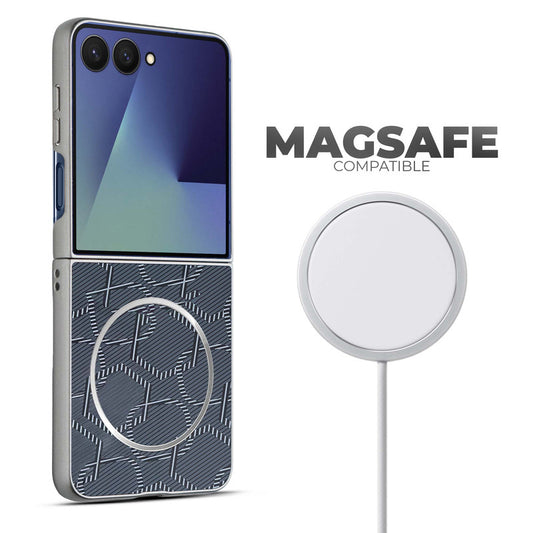 Flexible TPU Back Cover for Samsung Z Flip 7 with MagSafe Support & Unique Printed Designs