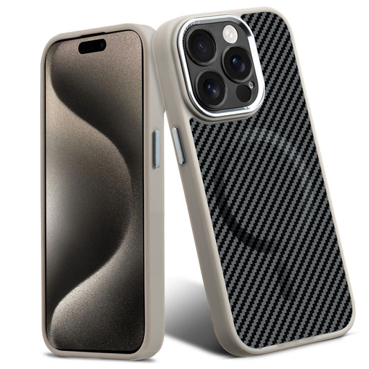 Premium Tech Weave Design With MagSafe Compatible Back Case For Apple iPhone 15 Pro Max