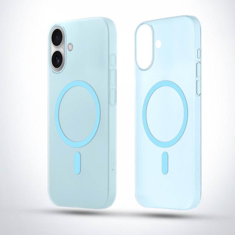 Frosted Slim Wireless Charging Support Case For Apple iPhone 16 Plus