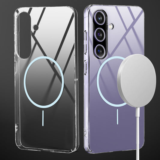 Crystal Clear Transparent Hard Back Anti-Yellowing with MagSafe Compatibility Phone Case For Samsung A56 5G