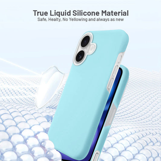 Smooth Touch Soft Silicone Back Case for Apple iPhone 16 with Camera Protection for a Sleek and Stylish Look