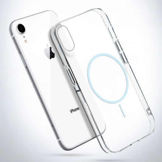 Crystal Clear Transparent Hard Back Anti-Yellowing with MagSafe Compatibility Phone Case For Apple iPhone XR