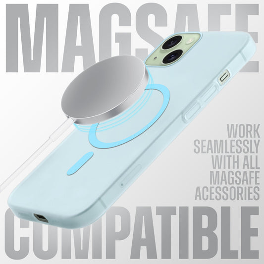 Sleek Frosted Matte Hard Case with MagSafe Support For Apple iPhone 15