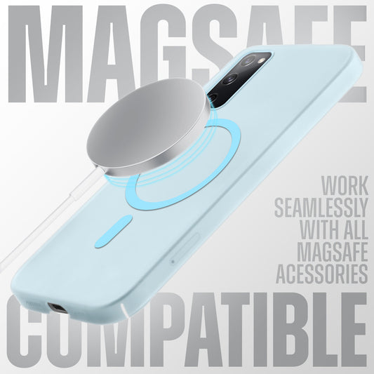 Sleek Frosted Matte Hard Back Cover With MagSafe Compatible Back Case for Samsung S20 FE 5G